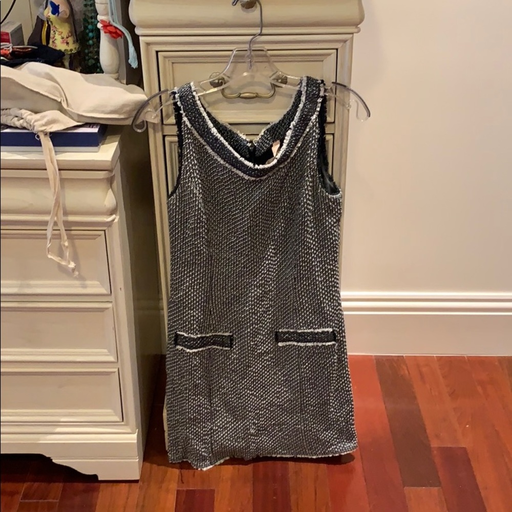 Navy and white dress by Bailey size 6 made in USA